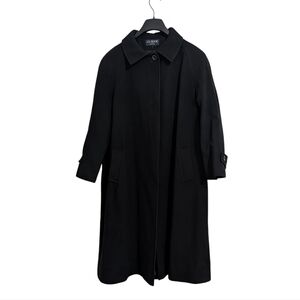 J G Hook Vintage 100% Wool Coat Black Petite Women's 18